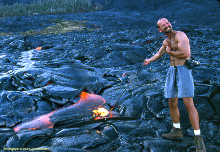 lava fields marshmallow roast, The Big Island, Hawaii