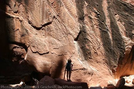 Havasu Canyon wall w. figure