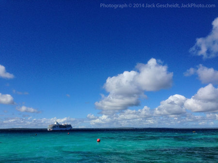 The Paul Gauguin from Ile de Lifou, New Caledonia