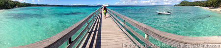 pier PANORAMA, Ile de Lifou, New Caledonia