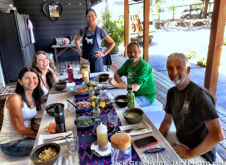 Delicious vegan lunch served by Goatlandia, Santa Rosa, CA